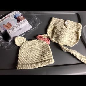 Melonsipity crochet cat newborn-3months outfit